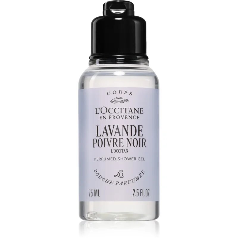 L’Occitane Lavande Poivre Noir Perfumed Shower Gel parfémovaný sprchový gel 75 ml