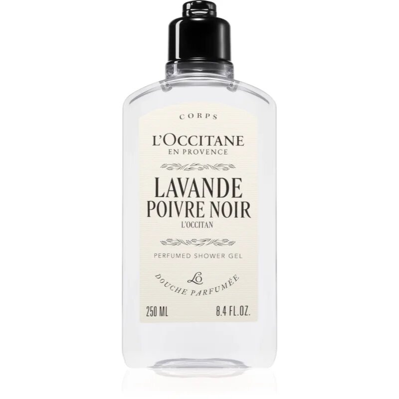 L’Occitane Lavande Poivre Noir Perfumed Shower Gel sprchový gel 250 ml