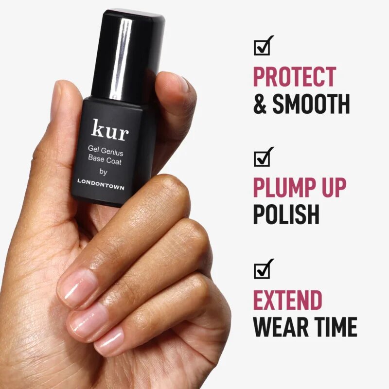 LONDONTOWN Kur Gel Genius Base Coat podkladový lak na nehty bez použití UV/LED lampy 12 ml