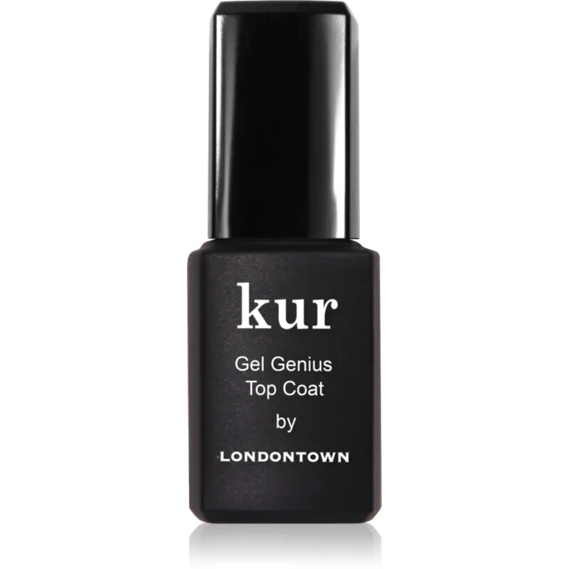 LONDONTOWN Kur Gel Genius Top Coat vrchní lak na nehty bez použití UV/LED lampy 12 ml