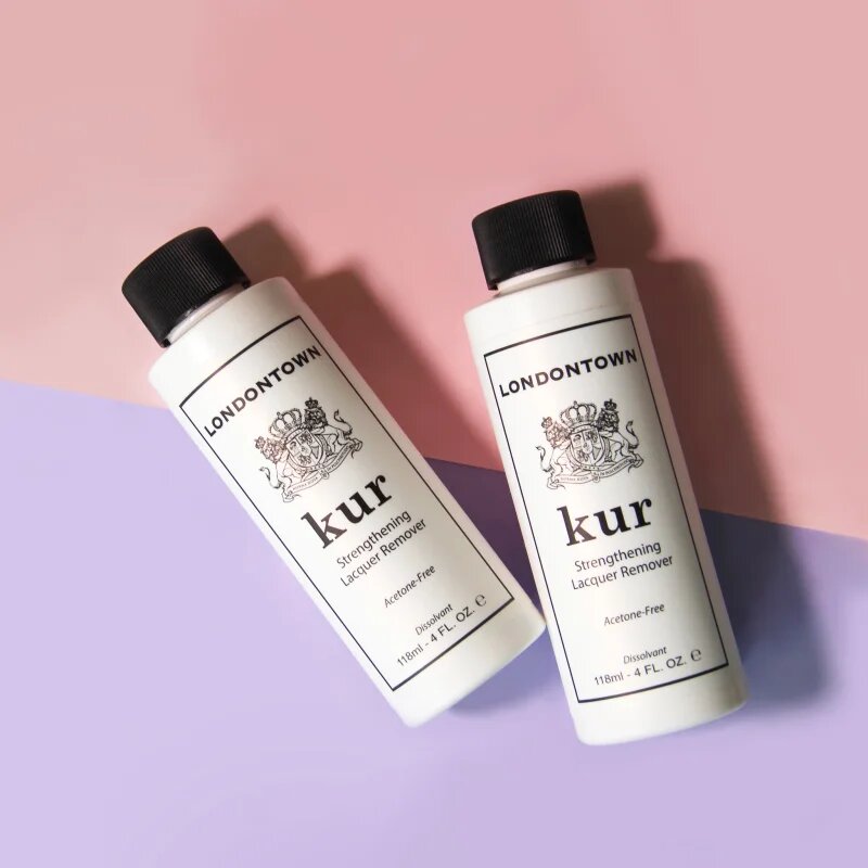 LONDONTOWN Kur Strengthening Lacquer Remover odlakovač na nehty 118 ml