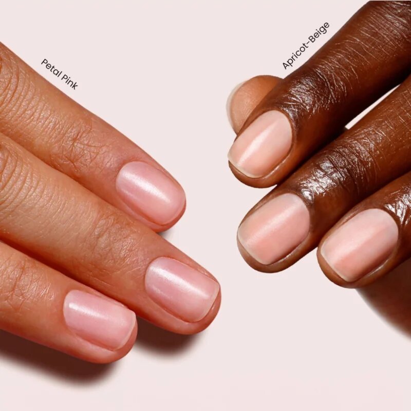 LONDONTOWN Kur Tinted Fortifying Ridge Filler vyhlazující podkladový lak na nehty pro suché a křehké nehty odstín Apricot Beige 12 ml