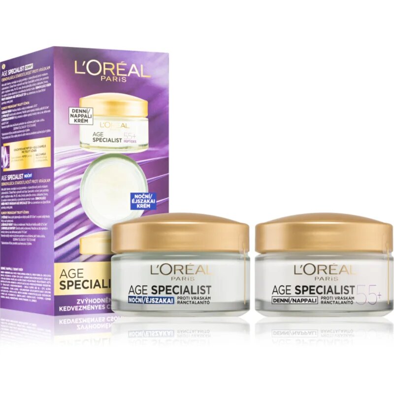 L’Oréal Paris Age Specialist 55+ denní a noční krém proti vráskám