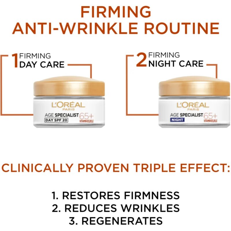L’Oréal Paris Age Specialist 65+ denní a noční krém proti vráskám