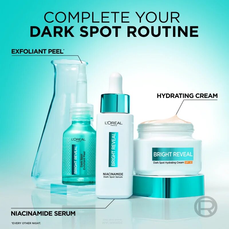 L’Oréal Paris Bright Reveal hydratační krém proti pigmentovým skvrnám SPF 50 50 ml