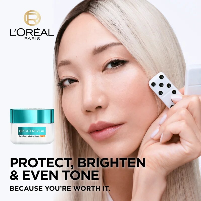 L’Oréal Paris Bright Reveal hydratační krém proti pigmentovým skvrnám SPF 50 50 ml