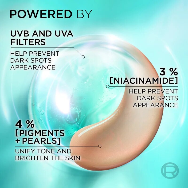 L’Oréal Paris Bright Reveal rozjasňující tónovací fluid proti tmavým skvrnám SPF 50+ Light 50 ml