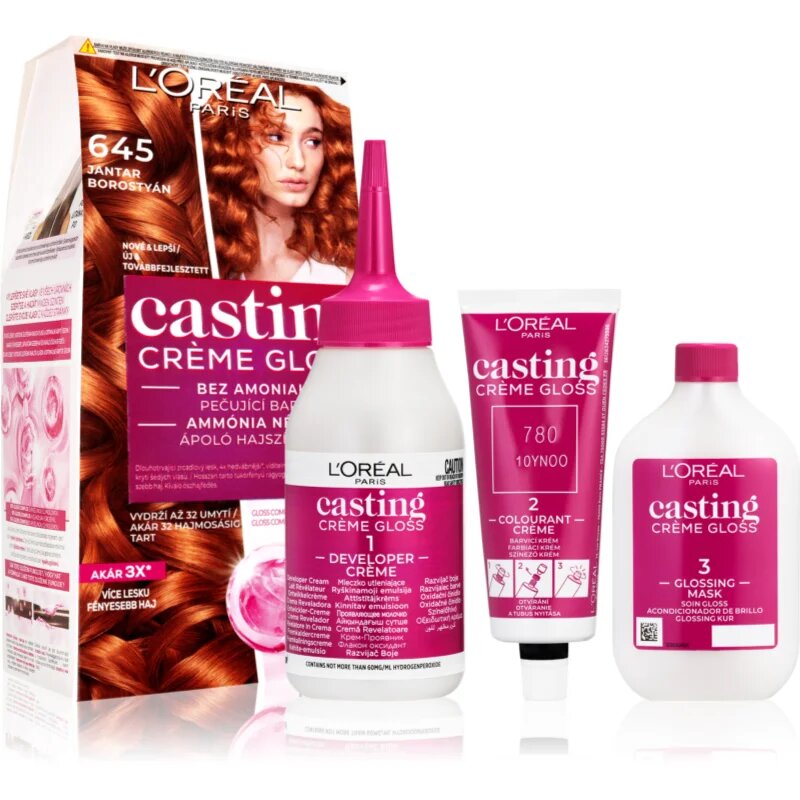L’Oréal Paris Casting Creme Gloss barva na vlasy odstín 645 Jantar 1 ks