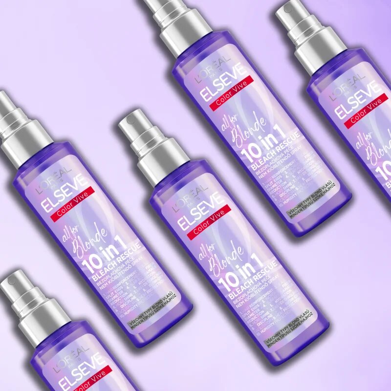 L’Oréal Paris Elseve Color-Vive Purple bezoplachový sprej pro všechny typy blond vlasů 150 ml