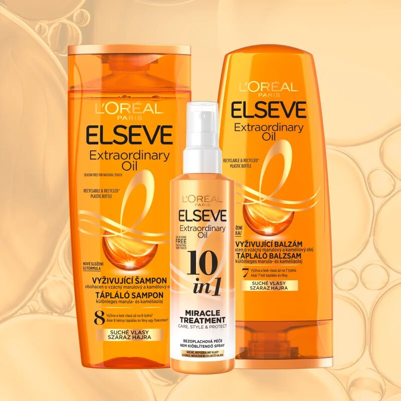 L’Oréal Paris Elseve Extraordinary Oil bezoplachová péče pro suché a nepoddajné vlasy 150 ml