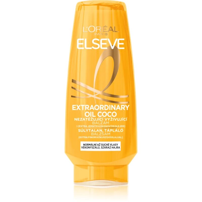 L’Oréal Paris Elseve Extraordinary Oil Coconut vyživující balzám pro normální až suché vlasy 200 ml