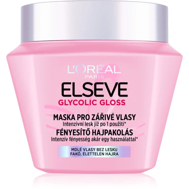 L’Oréal Paris Elseve Glycolic Gloss maska na vlasy pro zářivý lesk 300 ml