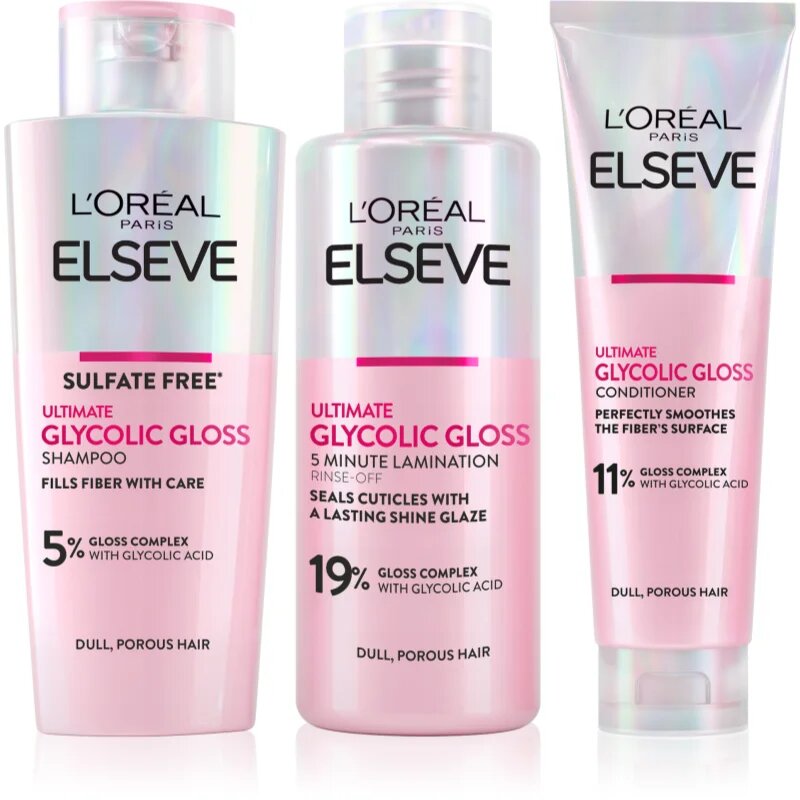 L’Oréal Paris Elseve Glycolic Gloss sada na vlasy