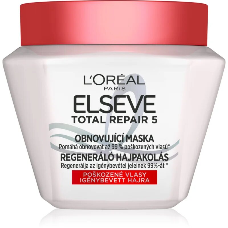 L’Oréal Paris Elseve Total Repair 5 regenerační maska na vlasy s keratinem 300 ml