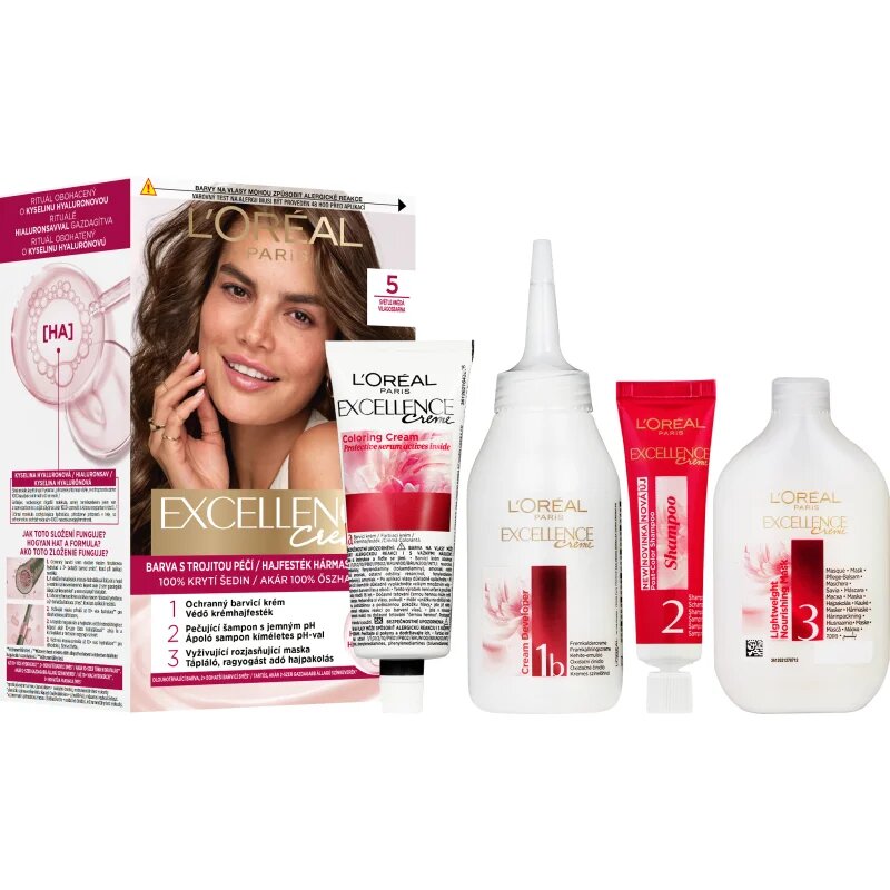 L’Oréal Paris Excellence Creme barva na vlasy odstín 5 1 ks