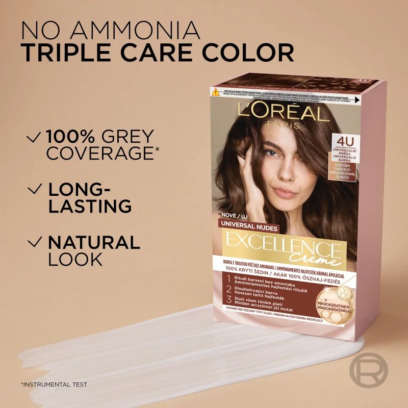 L’Oréal Paris Excellence Universal Nudes permanentní barva na vlasy odstín 10U 1 ks