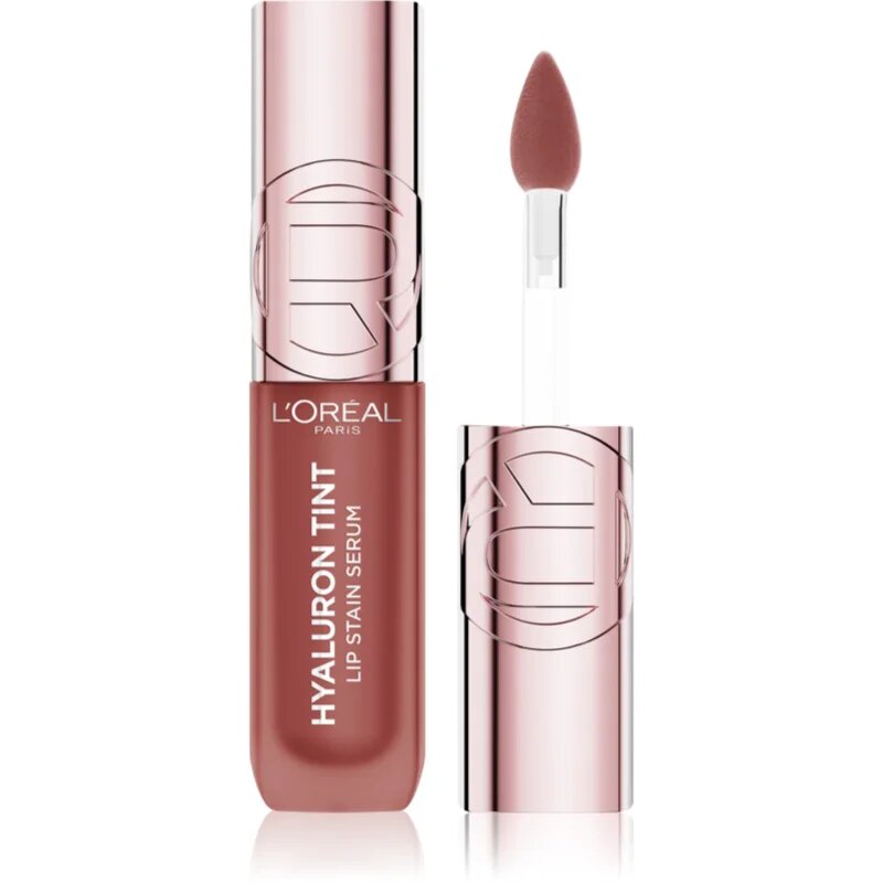 L’Oréal Paris Hyaluron Tint Lip Stain Serum tekutá rtěnka s hydratačním účinkem odstín 640 Tea Time 5 ml