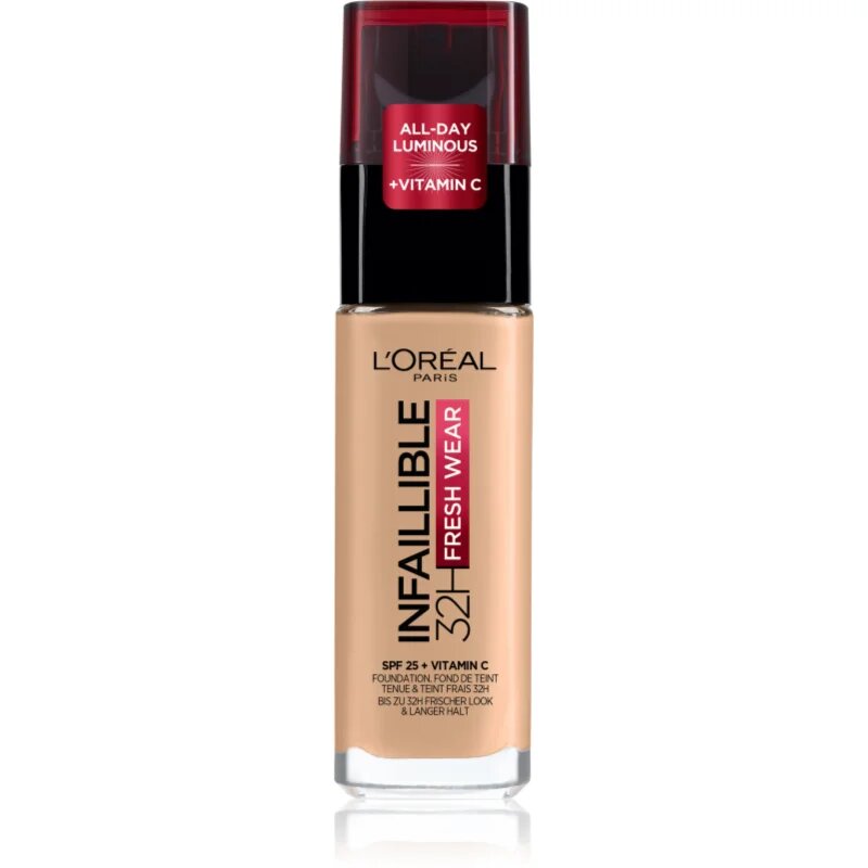 L’Oréal Paris Infaillible 32H Fresh Wear dlouhotrvající tekutý make-up odstín 120 Warm Doré 30 ml