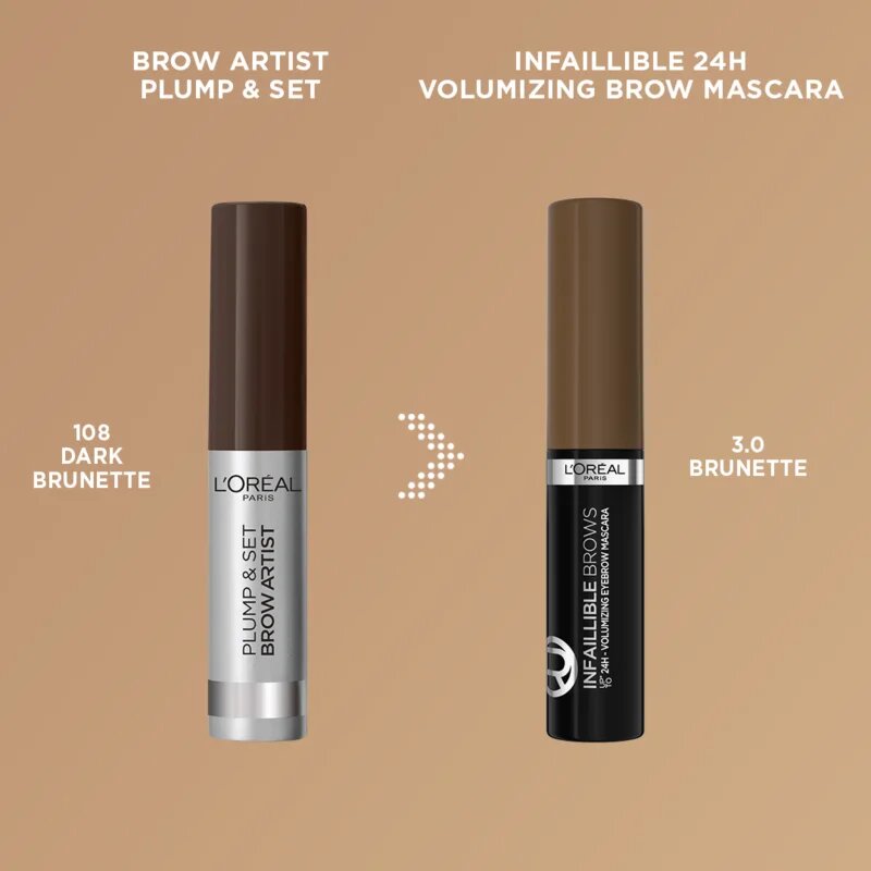 L’Oréal Paris Infaillible Brows gel na obočí odstín 3.0 Brunette 49 ml