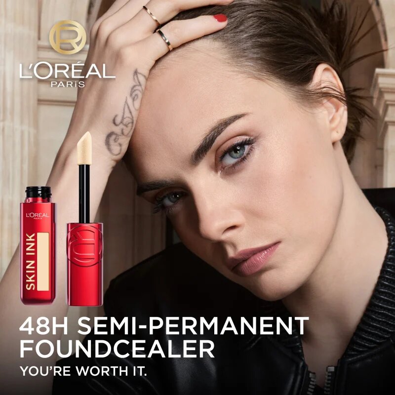 L’Oréal Paris Infaillible Skin Ink make-up a korektor v jednom odstín 100 Light Warm 15 ml