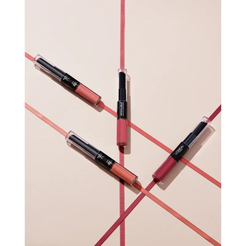 L’Oréal Paris Infallible 24H dlouhotrvající rtěnka a lesk na rty 2 v 1 odstín 302 Rose Eternite 57 g