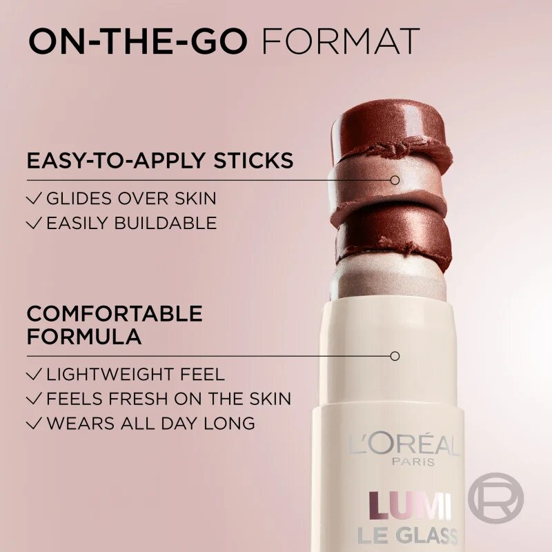 L’Oréal Paris Lumi Stick Glow krémový rozjasňovač v tyčince odstín 630 Cream Chic 6.5 g