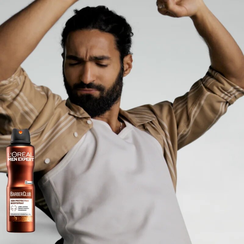 L’Oréal Paris Men Expert Barber Club osvěžující deodorant ve spreji pro muže 150 ml