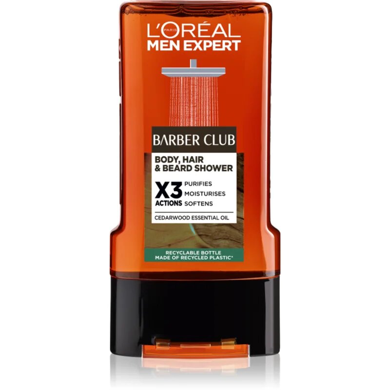 L’Oréal Paris Men Expert Barber Club sprchový gel pro muže na vlasy vousy a tělo 300 ml