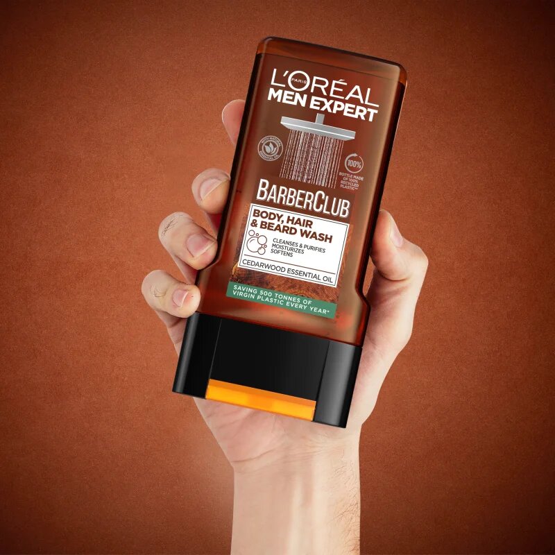 L’Oréal Paris Men Expert Barber Club sprchový gel pro muže na vlasy vousy a tělo 300 ml