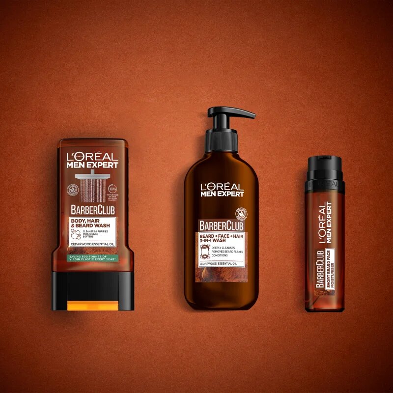 L’Oréal Paris Men Expert Barber Club sprchový gel pro muže na vlasy vousy a tělo 300 ml