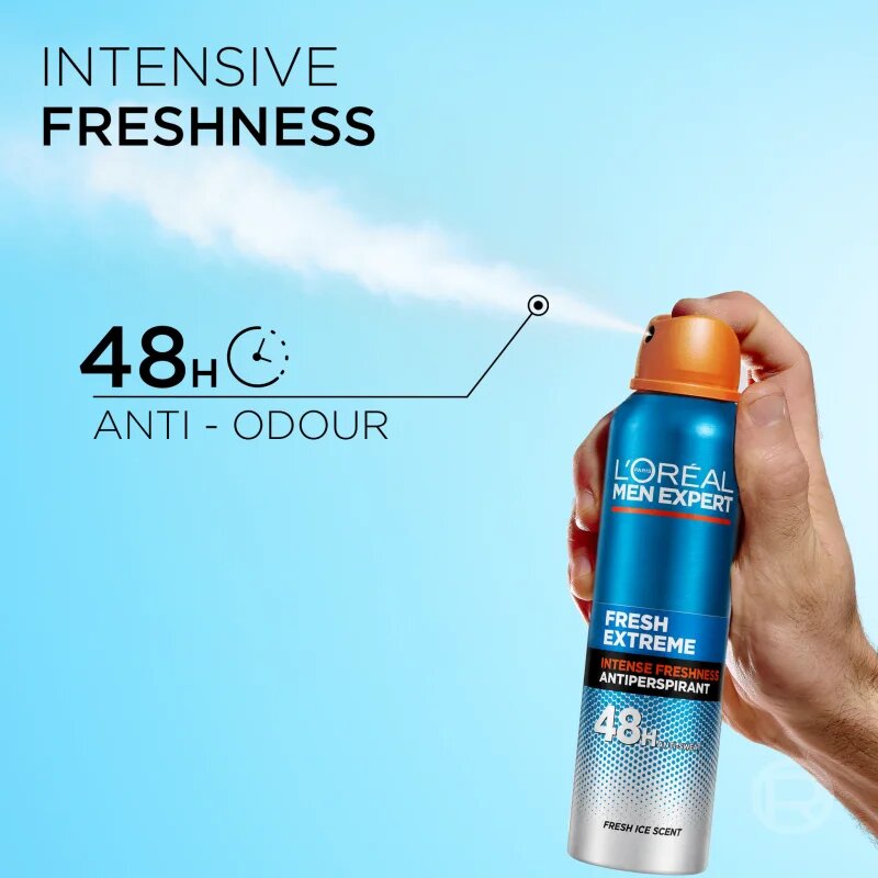 L’Oréal Paris Men Expert Fresh Extreme antiperspirant s 48hodinovým účinkem pro muže 150 ml