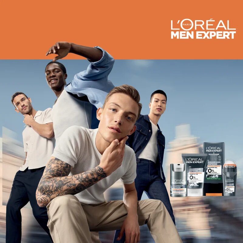 L’Oréal Paris Men Expert Magnesium Defence mycí gel na obličej pro muže 100 ml