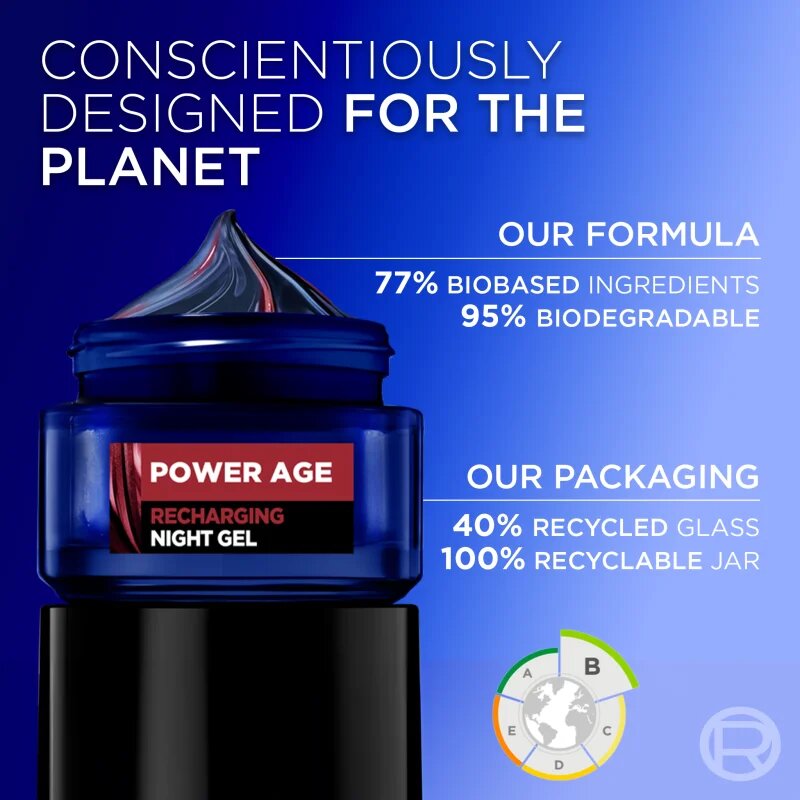 L’Oréal Paris Men Expert Power Age hydratační noční krém vyplňující vrásky 50 ml