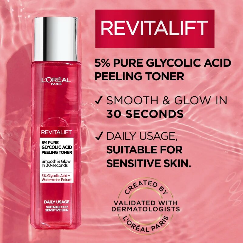 L’Oréal Paris Revitalift Classic exfoliační čisticí tonikum 180 ml