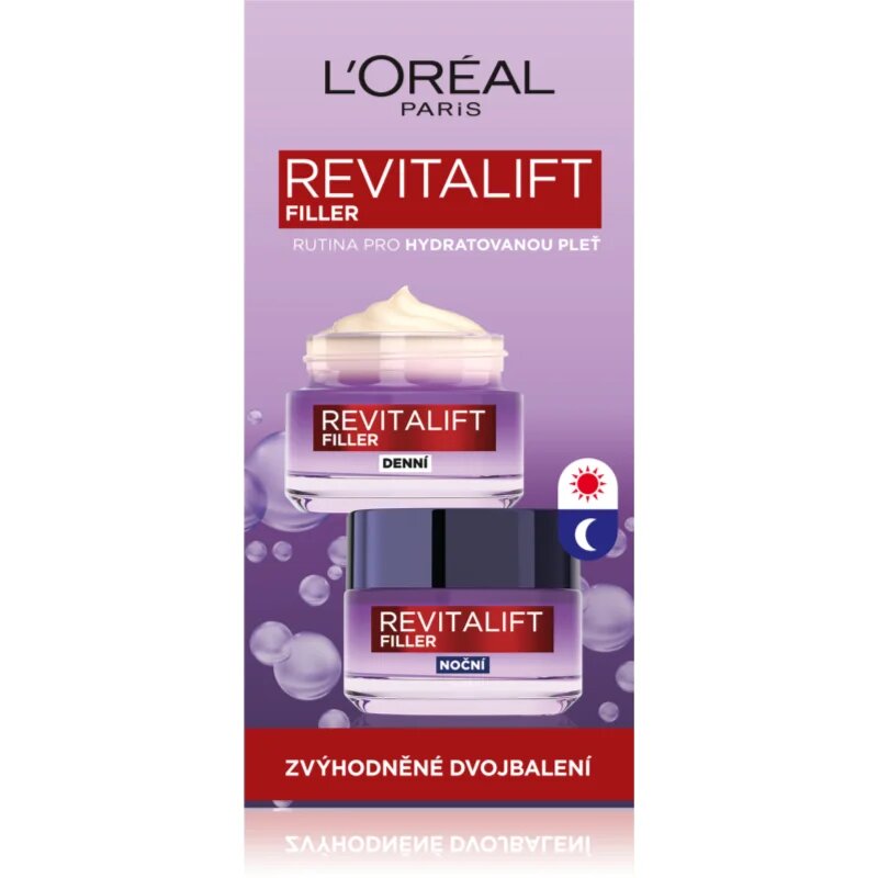 L’Oréal Paris Revitalift Filler denní a noční krém proti stárnutí 2 ks