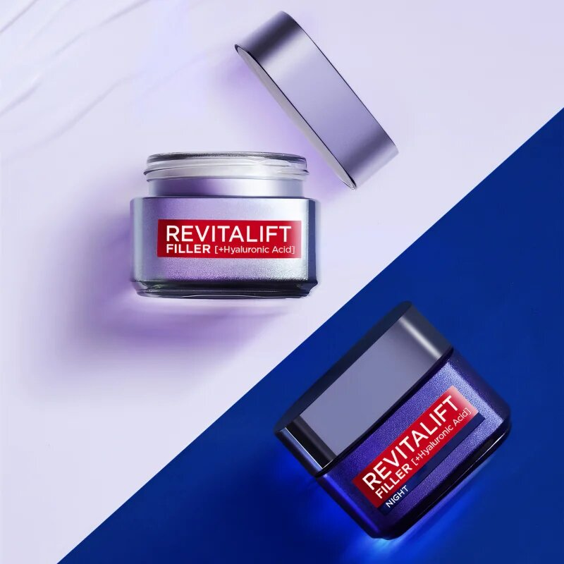 L’Oréal Paris Revitalift Filler denní a noční krém proti vráskám s kyselinou hyaluronovou