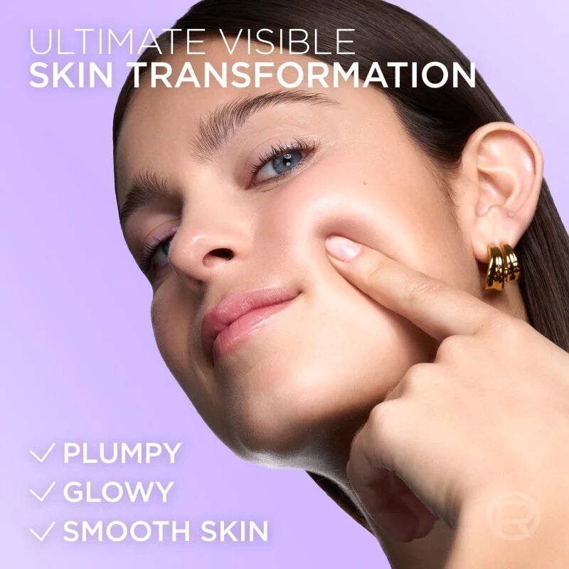 L’Oréal Paris Revitalift Filler Glass Skin hydrogelová maska s rozjasňujícím efektem 4 ks