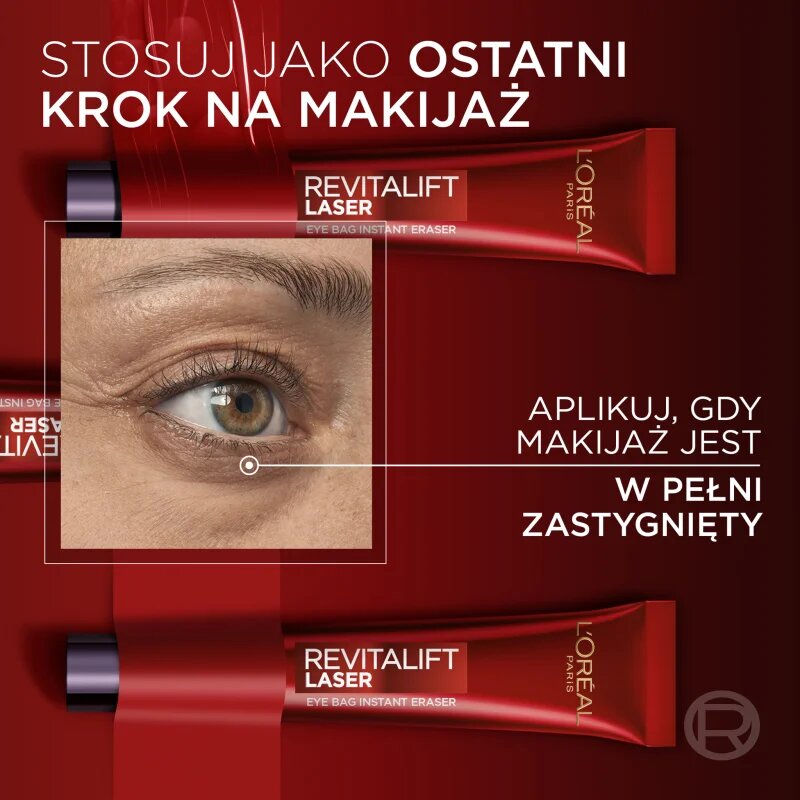 L’Oréal Paris Revitalift Laser Eye Bag Instant Eraser oční gel pro omlazení pleti 15 ml