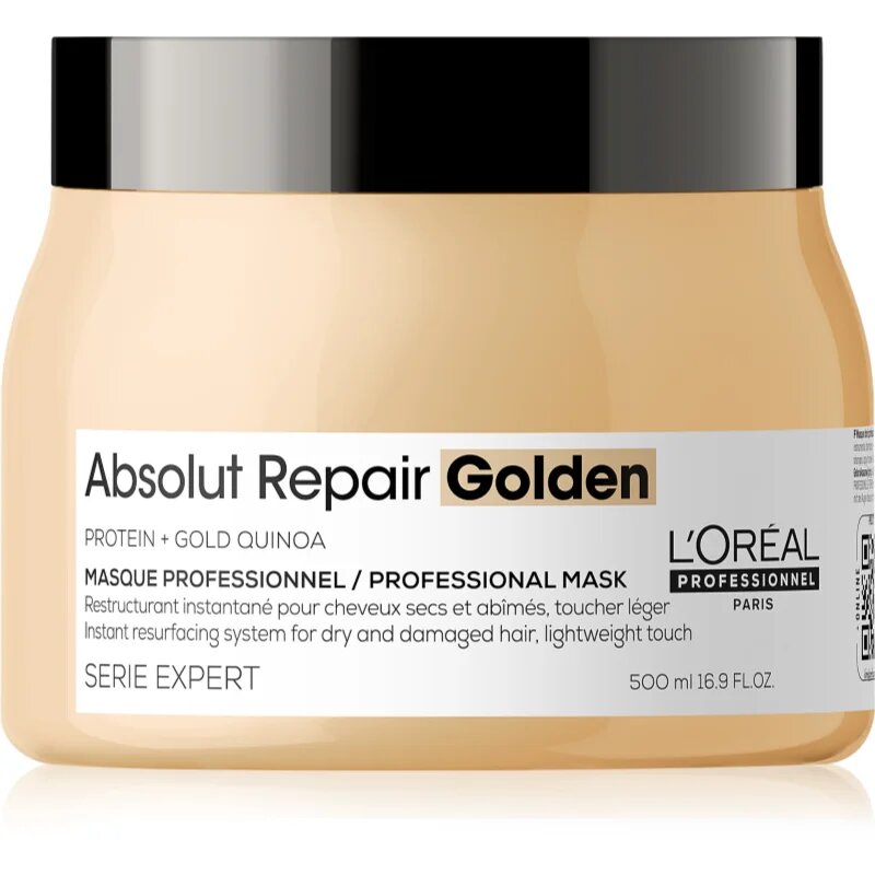 L’Oréal Professionnel Serie Expert Absolut Repair Golden regenerační maska pro suché a poškozené vlasy 500 ml