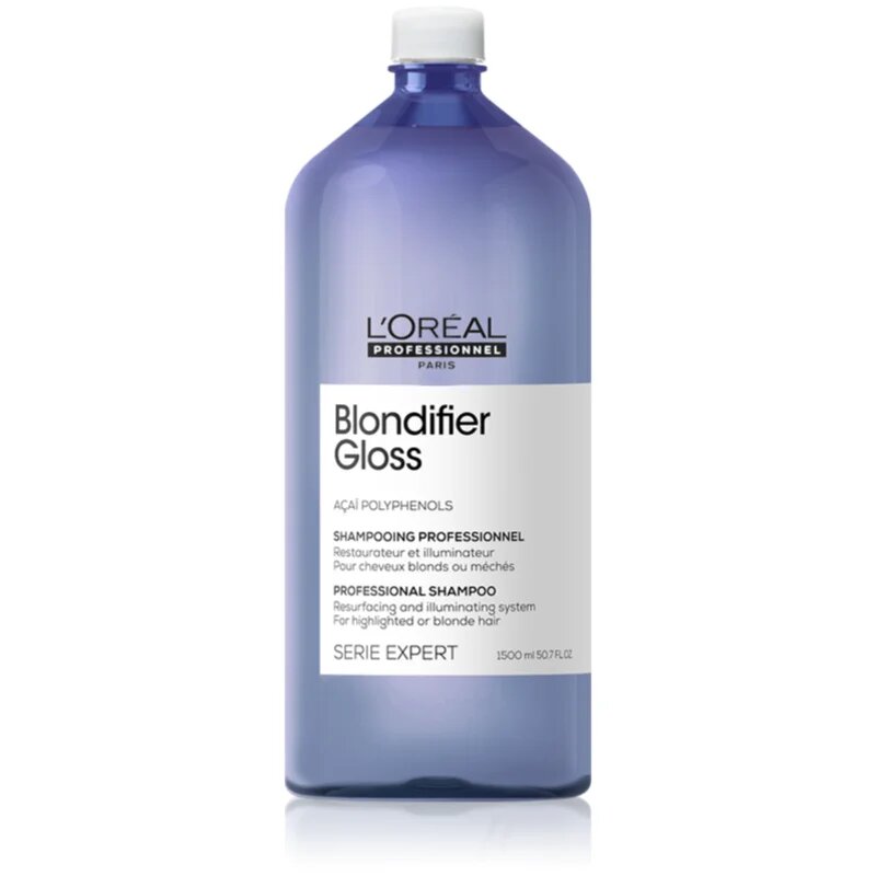 L’Oréal Professionnel Serie Expert Blondifier zkrášlující a regenerační šampon pro zesvětlené melírované studené blond vlasy 1500 ml