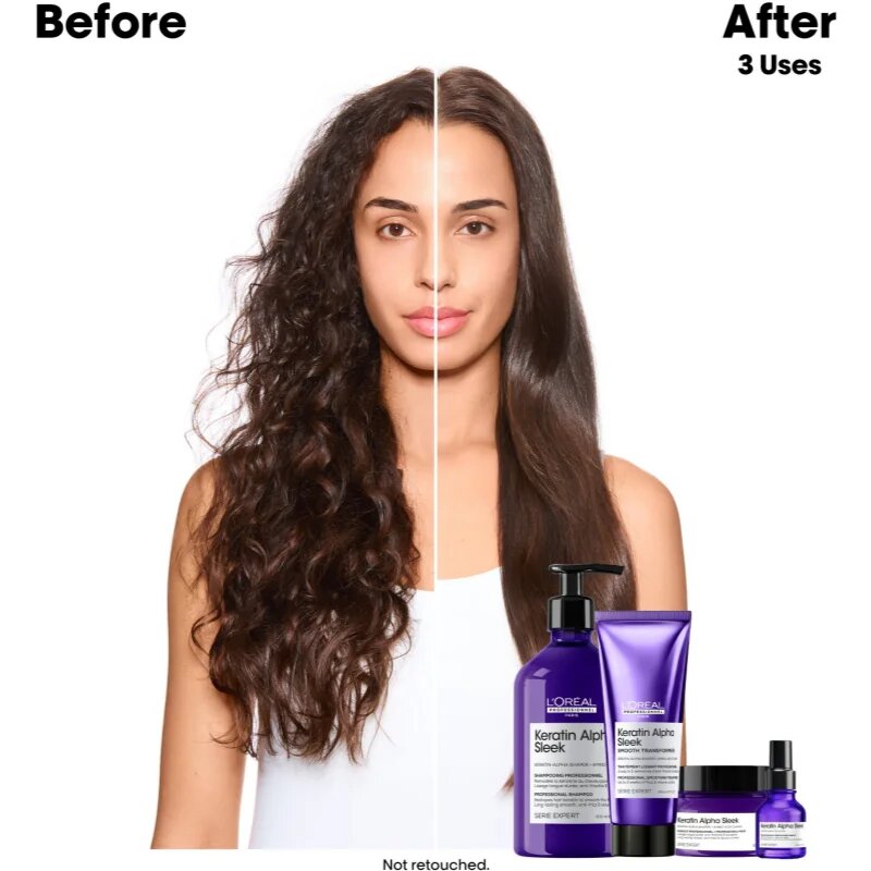 L’Oréal Professionnel Serie Expert Keratin Alpha Sleek šampon pro hladký vzhled vlasů 500 ml