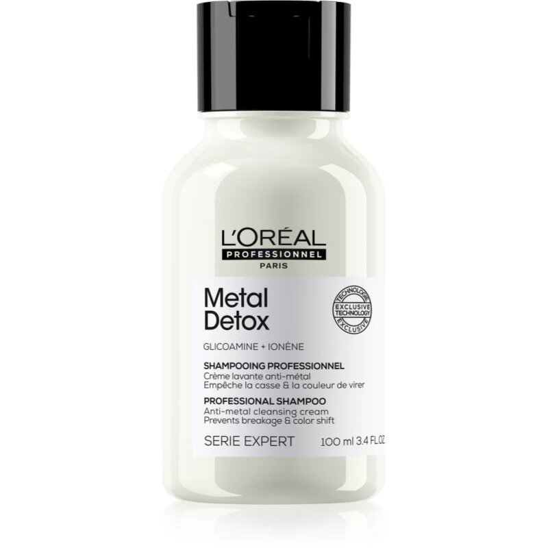 L’Oréal Professionnel Serie Expert Metal Detox hloubkově čisticí šampon pro barvené a poškozené vlasy 100 ml