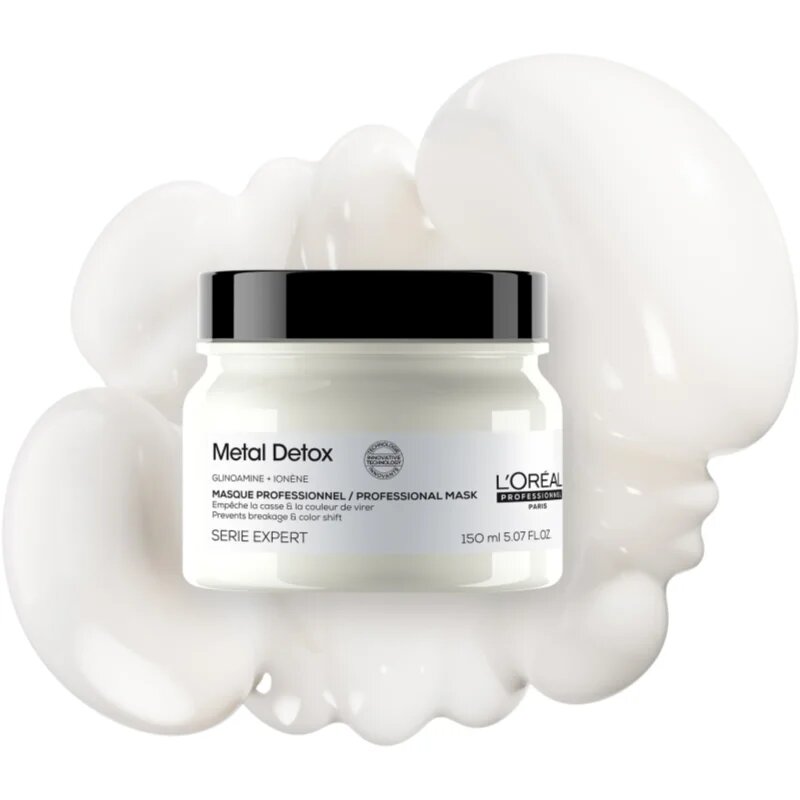 L’Oréal Professionnel Serie Expert Metal Detox hloubkově vyživující maska pro barvené a poškozené vlasy 150 ml