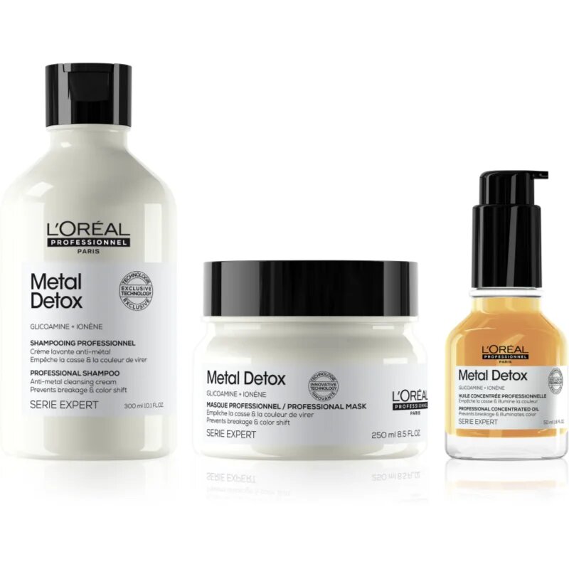 L’Oréal Professionnel Serie Expert Metal Detox výhodné balení pro poškozené vlasy