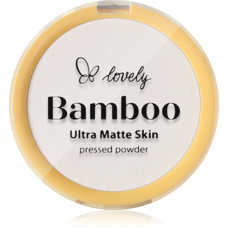 Lovely Bamboo Pressed Powder matující pudr odstín Transparent 1 ks