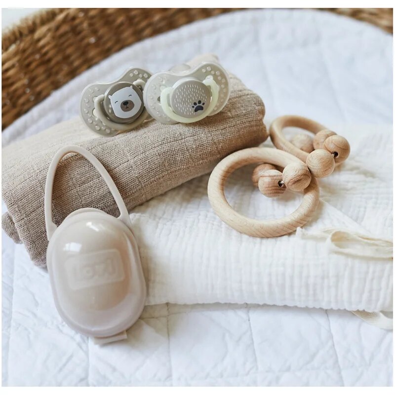 LOVI Dummy Case 0+ m krabička na dudlík odstín Beige 1 ks