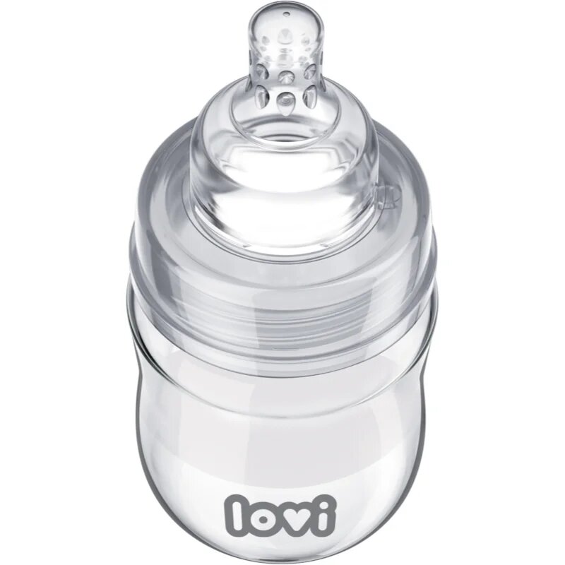 LOVI Glass skleněná kojenecká láhev 0m+ 150 ml