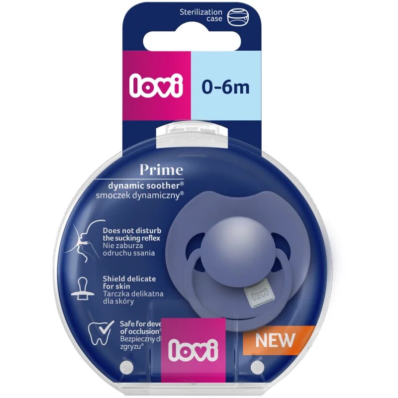 LOVI PRIME 0-6m dudlík Blue 1 ks