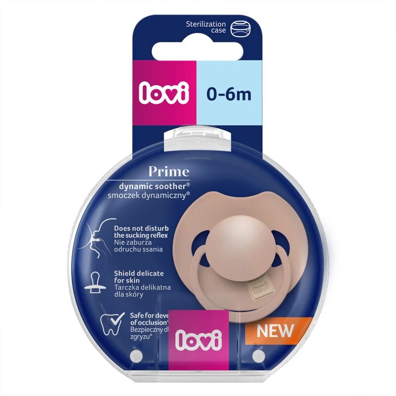 LOVI PRIME 0-6m dudlík Blush 1 ks