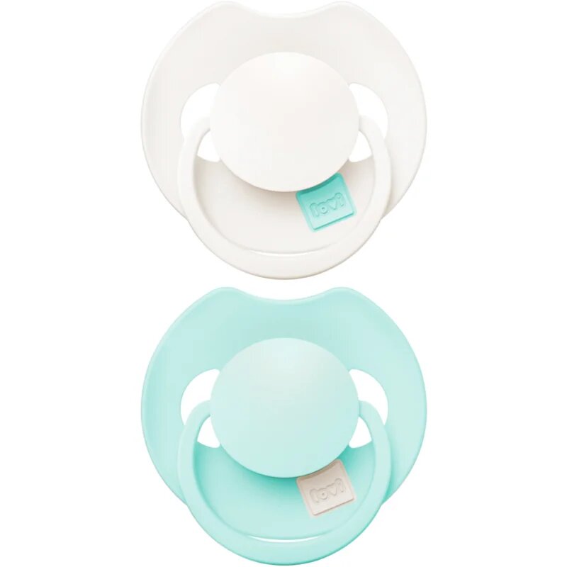 LOVI PRIME 0-6m dudlík Lagoon/Mint Cream 2 ks